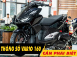 6 thông số xe Vario 160 2026 cần phải biết trước khi mua xe