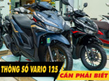 6 thông số xe Vario 125 2026 cần phải biết trước khi mua xe