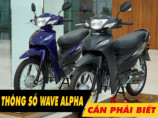 6 thông số xe Wave Alpha 2026 cần phải biết trước khi mua xe