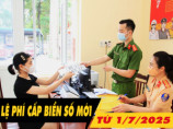 Lệ phí cấp biển số xe máy mới từ ngày 1/7/2025