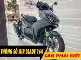 6 thông số xe Air Blade 160 2026 cần phải biết trước khi mua xe