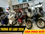 6 thông số xe Lead 2026 cần phải biết trước khi mua xe