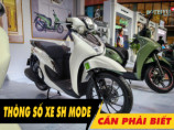 6 thông số xe SH Mode 2027 cần phải biết trước khi mua xe