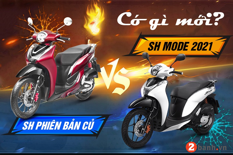 So sánh Honda SH Mode 2022 và SH Mode phiên bản cũ có gì khác biệt?