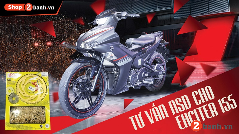 Các loại nhông sên dĩa tốt nhất cho xe exciter 155 - 1