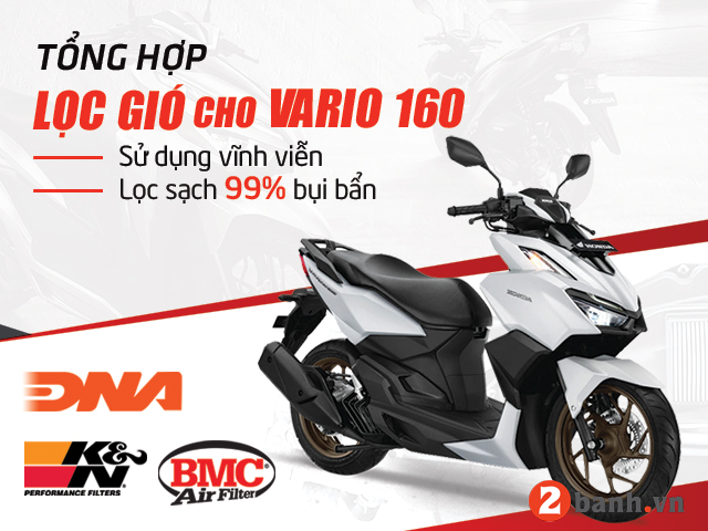 Tư vấn các loại lọc gió độ giúp tăng tốc cho xe vario 160 - 1