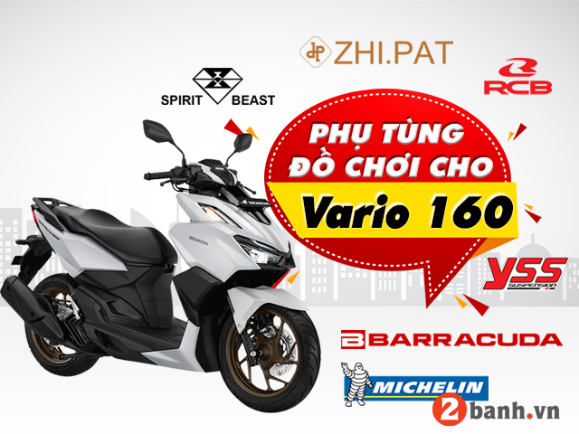 Tư vấn phụ tùng đồ chơi xe vario 160 mới nhất - 1