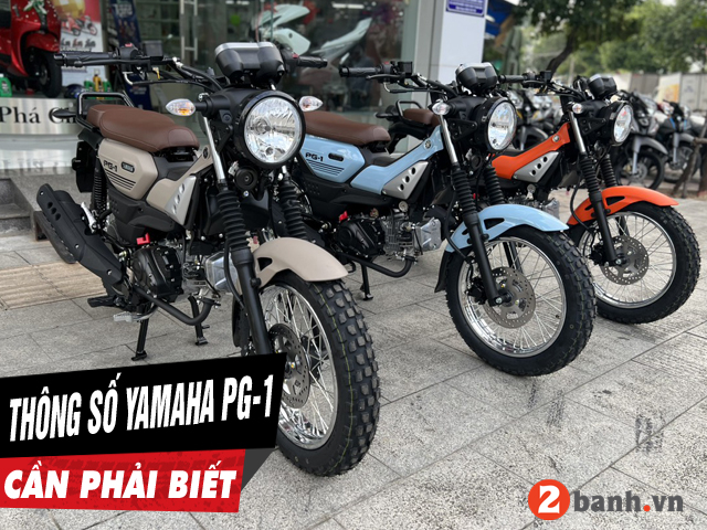 5 thông số xe yamaha pg-1 2024 cần phải biết trước khi mua xe - 1