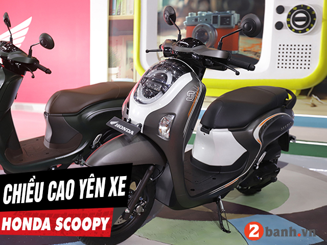 Chiều cao yên xe scoopy 2025 bao nhiêu nữ cao 1m5 đi có phù hợp - 1