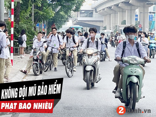 Không đội mũ bảo hiểm phạt bao nhiêu 2025 - 1