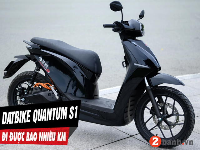 Xe máy điện dat bike quantum s1 đi được bao nhiêu km cho 1 lần sạc đầy - 1