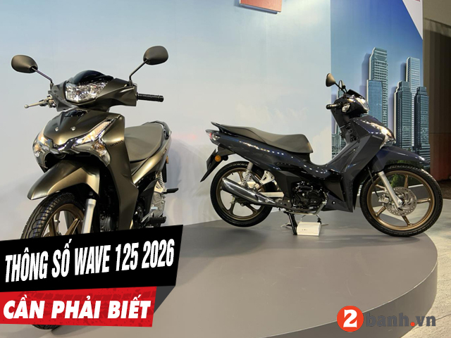 6 thông số xe wave 125i 2026 cần phải biết trước khi mua xe - 1