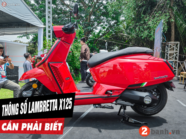 6 thông số xe lambretta x125 cần phải biết trước khi mua xe - 1