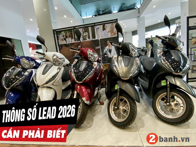 6 thông số xe lead 2026 cần phải biết trước khi mua xe - 1