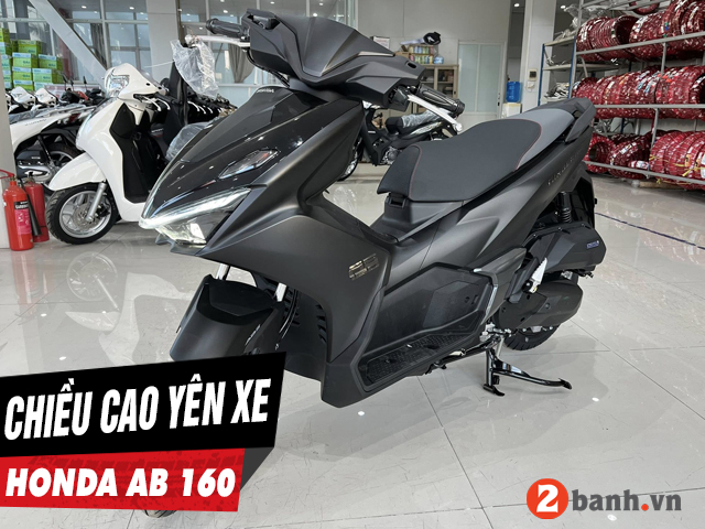 Chiều cao yên xe ab 160 bao nhiêu nam cao 1m6 đi có phù hợp - 1