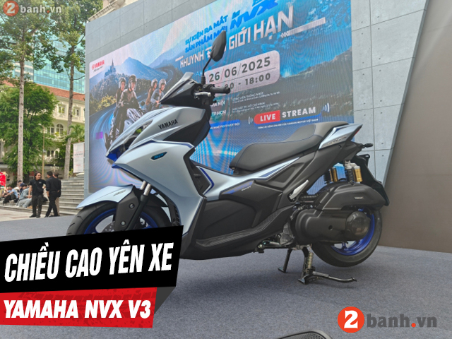 Chiều cao yên xe nvx 2026 bao nhiêu nam cao 1m6 đi có phù hợp - 1