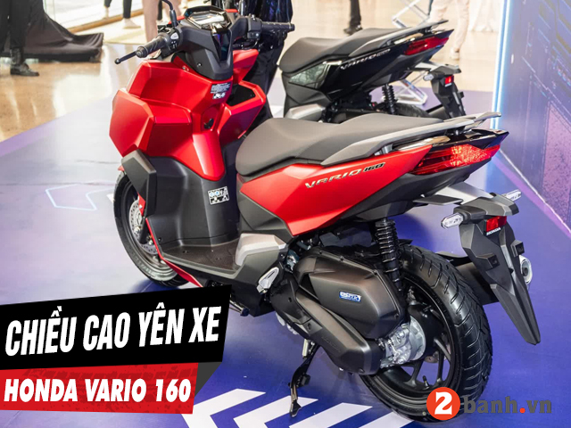 Chiều cao yên xe vario 160 2026 bao nhiêu nam cao 1m6 đi có phù hợp - 1