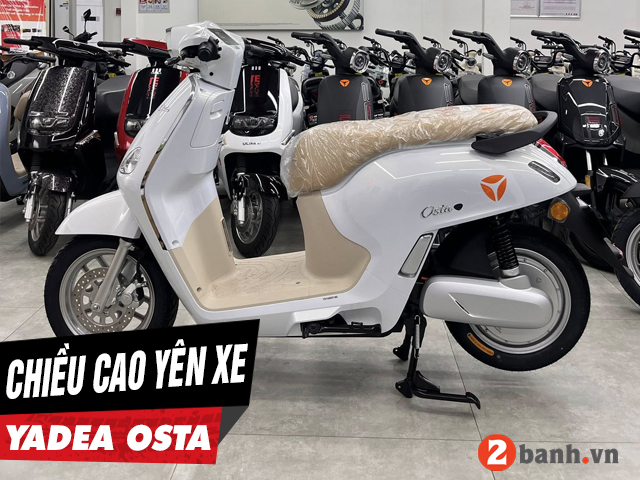 Chiều cao yên xe yadea osta bao nhiêu nữ cao 1m5 đi có phù hợp - 1