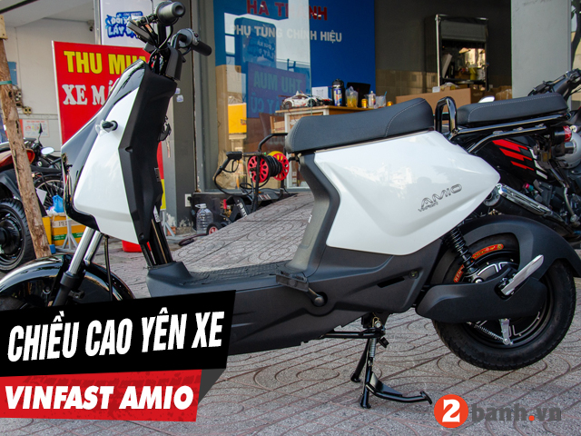 Chiều cao yên xe amio bao nhiêu nữ cao 1m5 đi có phù hợp - 1
