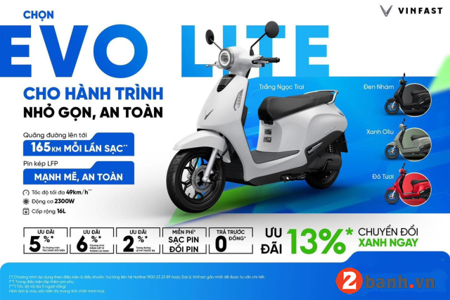 Evo lite (đổi pin) đi được bao nhiêu km cho 1 lần sạc đầy - 2