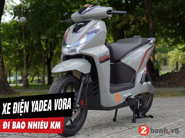 Xe máy điện yadea vora đi được bao nhiêu km cho 1 lần sạc đầy - 1