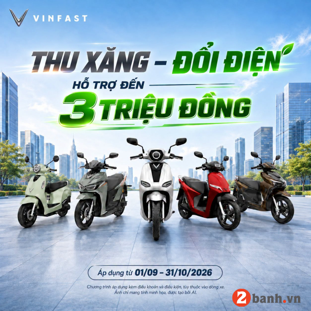 Bảng giá xe máy điện vinfast mới nhất hôm nay tháng 92026 tại đại lý - 2