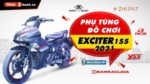 Tư vấn phụ tùng đồ chơi xe Exciter 155 mới nhất