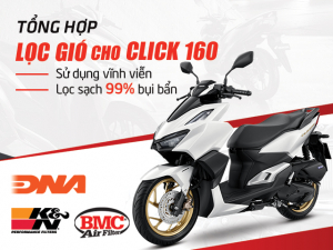 Tư vấn các loại lọc gió độ giúp tăng tốc cho xe Click 160