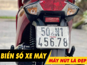 Biển số xe máy 5 số bao nhiêu nút là đẹp, hợp phong thủy?