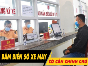 Bấm biển số xe máy 5 số có cần chính chủ hay không?