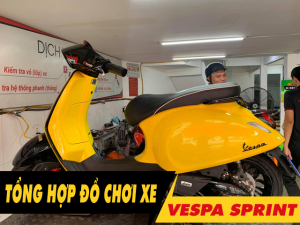 Tổng hợp phụ tùng đồ chơi xe Vespa Sprint mới nhất 2025