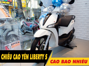 Chiều cao yên xe Piaggio Liberty S bao nhiêu? Nữ cao 1m55 đi có phù hợp?