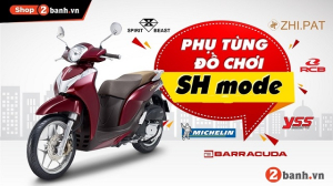 Tư vấn phụ tùng đồ chơi xe SH Mode 2025 mới nhất