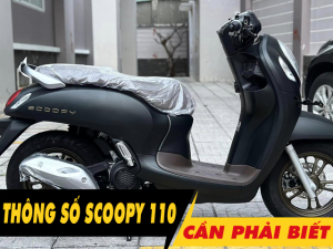 6 thông số xe Honda Scoopy 110 2025 cần phải biết trước khi mua xe