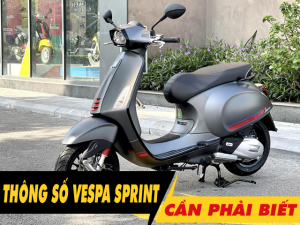 6 thông số xe Vespa Sprint 2025 cần phải biết trước khi mua xe