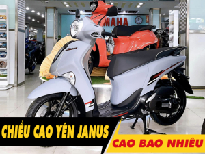 Chiều cao yên xe Janus 2025 bao nhiêu? Nữ cao 1m5 đi có phù hợp?