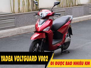 Xe máy điện Yadea Voltguard V002 đi được bao nhiêu km cho 1 lần sạc đầy?