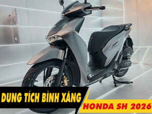 Bình xăng xe SH bao nhiêu lít? Honda SH 2026 có tiết kiệm xăng không?