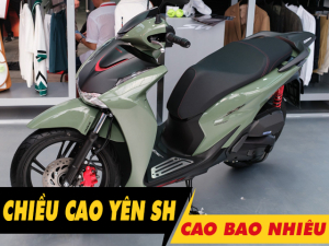 Chiều cao yên xe SH 2026 bao nhiêu? Nam cao 1m65 đi có phù hợp?