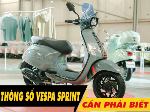 6 thông số xe Vespa Sprint 2026 cần phải biết trước khi mua xe