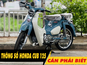 6 thông số xe Super Cup C125 2026 cần phải biết trước khi mua xe