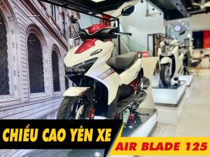 Chiều cao yên xe AB 125 2026 bao nhiêu? Nam cao 1m6 đi có phù hợp?