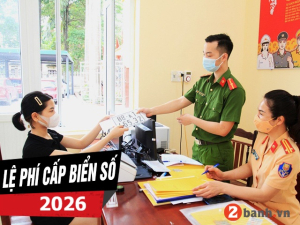 Lệ phí cấp biển số xe máy mới năm 2026