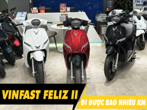 Xe điện Feliz II đi được bao nhiêu km cho 1 lần sạc đầy?