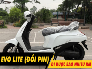 Evo Lite (đổi pin) đi được bao nhiêu km cho 1 lần sạc đầy?