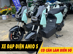 Xe đạp điện Amio S có cần làm biển số không?
